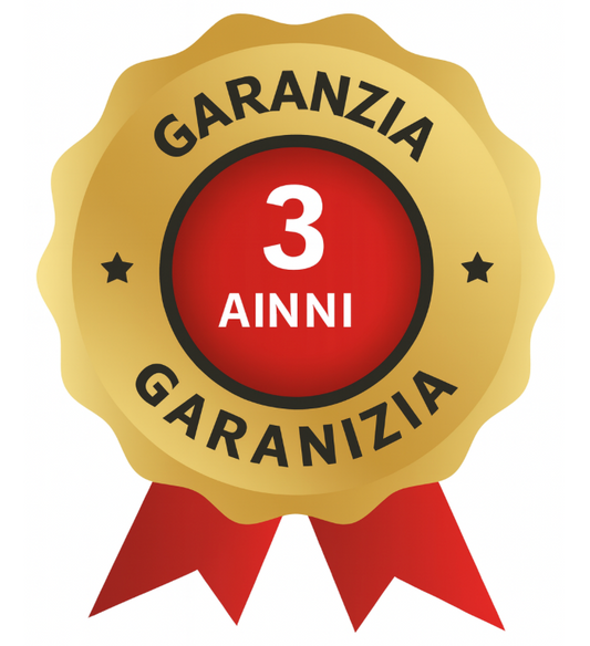 3 anni di garanzia